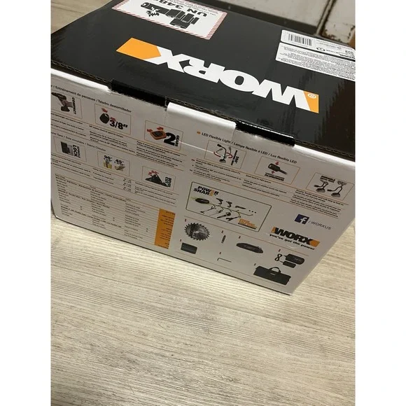 Worx 20V Combo Kit with Drill, Circular Saw and Flex Light, Model# WX959L